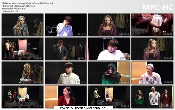 Visul unei nopti de iarna(Teatrul Odideu) - bgl23 - Teatru rom�nesc - Romanian Theater