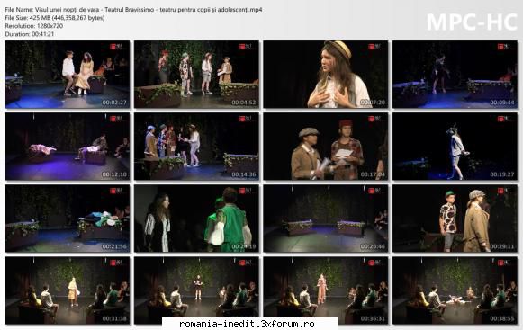 Visul unei nopți de vara(Teatrul Bravissimo) - Prof. Coordonatori Ad - Teatru rom�nesc - Romanian Theater
