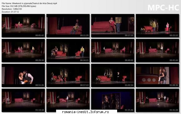 Weekend in pijamale(Teatrul de Arta Deva) - Un spectacol despre infidelit - Teatru rom�nesc - Romanian Theater