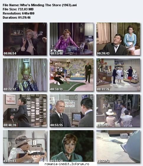 Who's Minding the Store (1963) (Jerry Lewis) - Director: Frank Tashlin Cast - Filme clasice - Old Movies