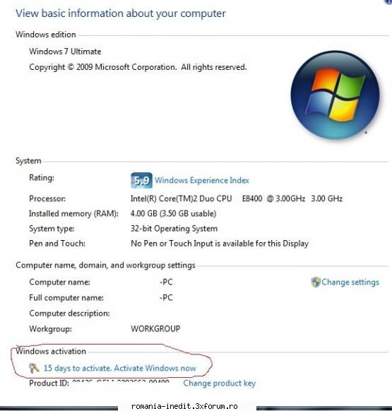 Windows 7 activation key - cum pot rezolva problema de mai jos, dupa cum - Tech Support