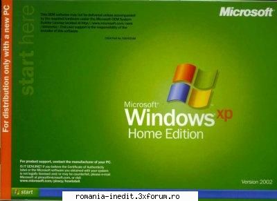 Windows XP Home SP2 [OEM Edition] - You must perform a clean install with this CD - Software