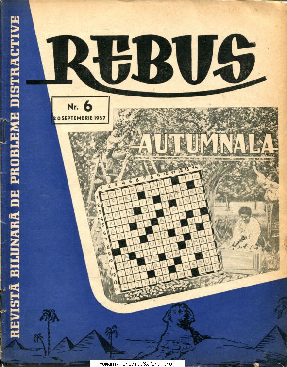 XWord-Program de rezolvat cuvinte incrucisate - Revista "Rebus " Careul " AUTUMNALA" - Freeware & Open Source