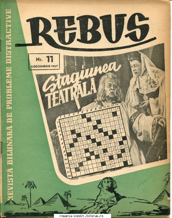 XWord-Program de rezolvat cuvinte incrucisate - Revista "Rebus " Careul "STAGIUNEA - Freeware & Open Source