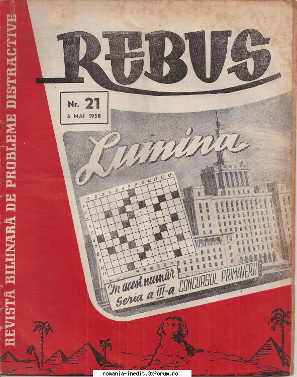 XWord-Program de rezolvat cuvinte incrucisate - CONTINUARE - Revista "Rebus " LUMINA - Freeware & Open Source