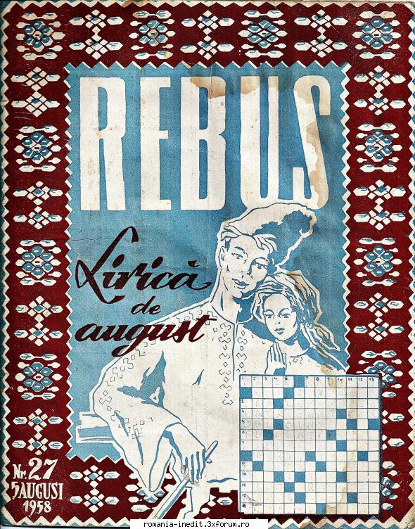 XWord-Program de rezolvat cuvinte incrucisate - CONTINUARE - Revista "Rebus " LIRICA - Freeware & Open Source