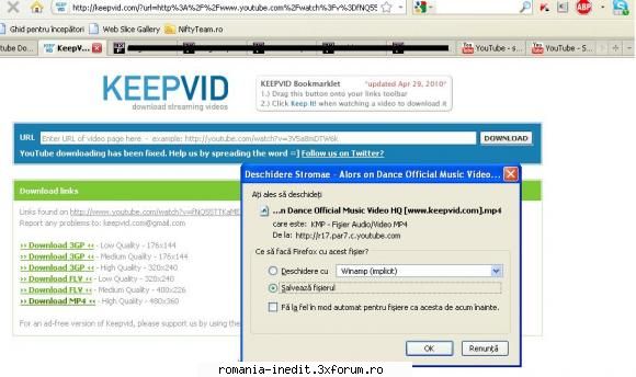 Youtube Downloader! - Cea mai simpla modalitate (zic eu ): copiezi - Tech Support