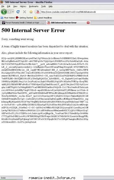 Youtube internla server error - highly trained monkeys - Funny