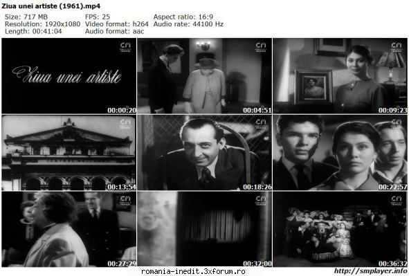 Ziua unei artiste (1961) - marianvo - Filme rom�nesti - Romanian Movies
