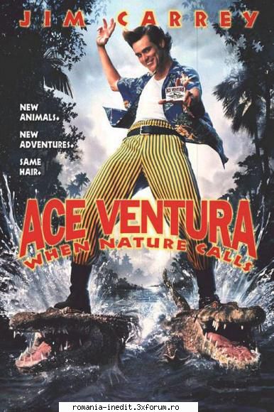 ace Ventura-When Nature Calls comedie - Ace Ventura alias Jim Carrey, detectivul - Filme - Movies