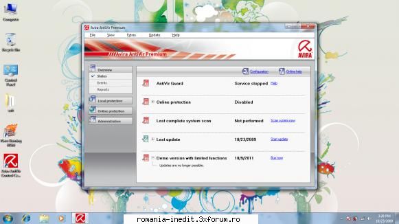 avira premium securtiy suite pe win 7 - am o problema....am licenta valabila si mi-am - Tech Support