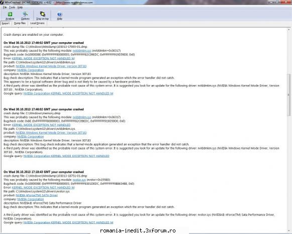 blue screen - Revin, asa cum am promis cu "rezultate" 1-In - Tech Support