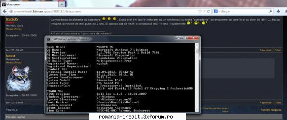 blue screen - Multumesc locust, am facut si asta, sa vedem ce - Tech Support
