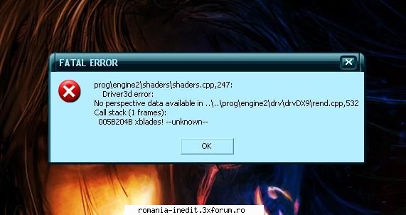 cine imi spune si mie ce inseamna aceasta eroare? - tot incerc sa ma joc si eu acest joc - Off Topic