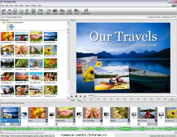 cum creez o prezentare flash - Incearca Photodex ProShow Gold - Tech Support