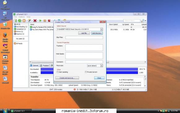vreau si eu sa uploadez ceva pt fac un torrent? cum fac un torrent?