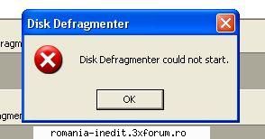 defragment - Am vrut sa defragmentez partitiile de pe hard si - Tech Support