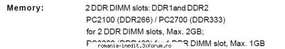 despre memorii - cine-mi "traduce" si mie ce tipuri de memorii pot - Tech Support