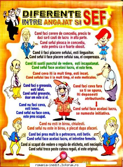 diferente... intre sef si angajat - zi ceva daca mai poti! - Funny