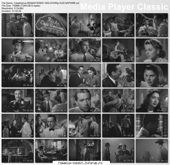 direct download - Casablanca.REMASTERED.1942.DVDRip.XviD-SAPHiRE - Filme - Movies