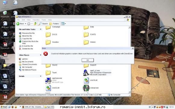 eroare age of empires 2 - deci am primi de la un prieten un age of empire 2 - Tech Support