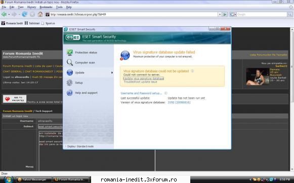 eset smart security - am instalade de aici eset smart security dar imi - Tech Support