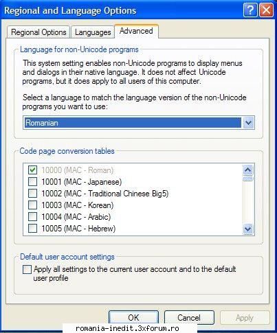 font - daca nu faci setarile cum leam arata in poze - Tech Support