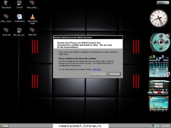 generic host process for win 32 - deci...a inceput sa imi dea aceasta eroare...si e - Tech Support