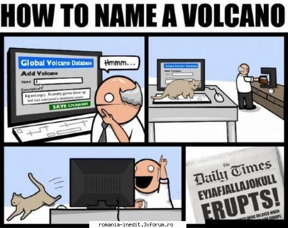 how to name a volcano - Xpector - Funny