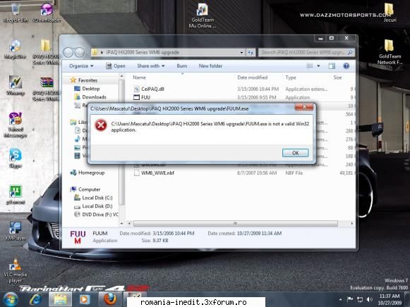 hx 2100 - am downloadat wm6 si ce fac acum ???daca dau pe - Mobile/ PDA / GPS Tech Support