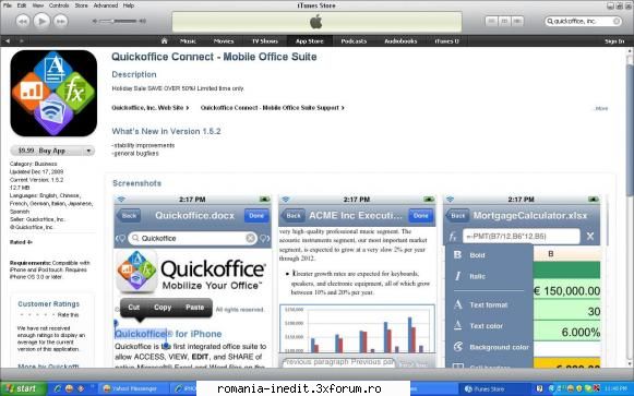 iPHONE - Aplicati de TOP si setari - OFFICE deschide fisiere din clasicul office - PDA / Mobile Technology