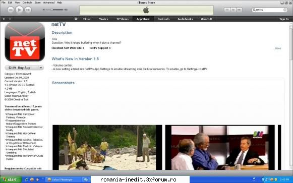 iPHONE - Aplicati de TOP si setari - net TV sant si cateva posturi romanesti - PDA / Mobile Technology
