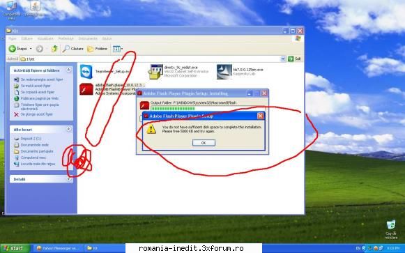 instalare flash player - am luat si de situl oficial si din alta parte - Tech Support