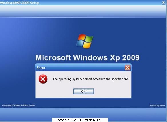 instalare windows - Ronaldinho_1980 - Tech Support