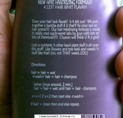 l33t shampoo - maverik22 - Funny