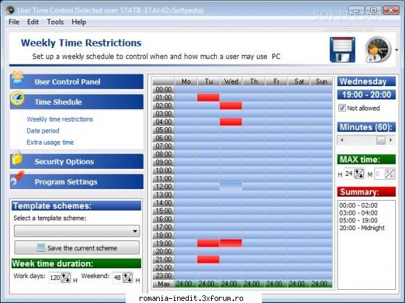 limitare acces la computer - Incercati programul User Time Control Center. Nu - Tech Support