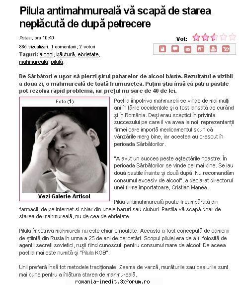 mahmureala problema eterna - mai de ce nu apelati si voi la tehnica moderna? - Off Topic