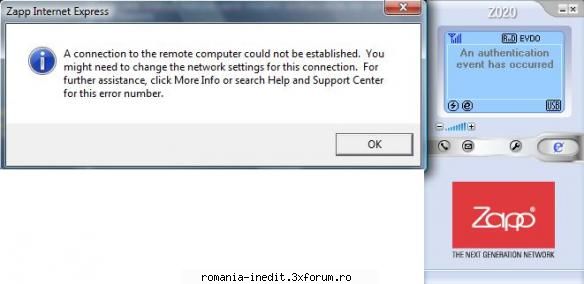 modem Zapp Z020 - va salut pe toti.se pare ca de cand am acest - Tech Support