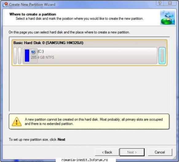 o problema cu partitionarea - mi-am cumparat de curand un laptop si ca de - Tech Support