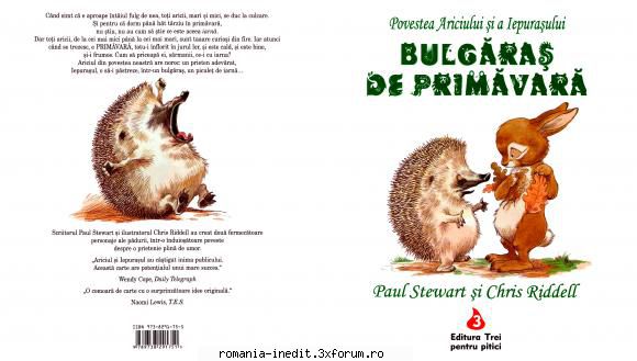 (paul stewart, chris riddell) romana bulgaras paul stewart, chris trei pentru piticianul aparitiei