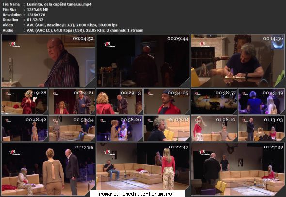 tunelului (teatrul national bucuresti) (2016) detalii