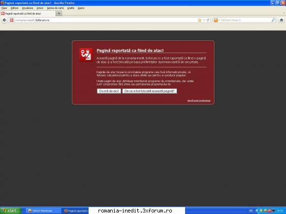 pagina de atac - Dupa o perioada in care nu am mai deschis - Tech Support