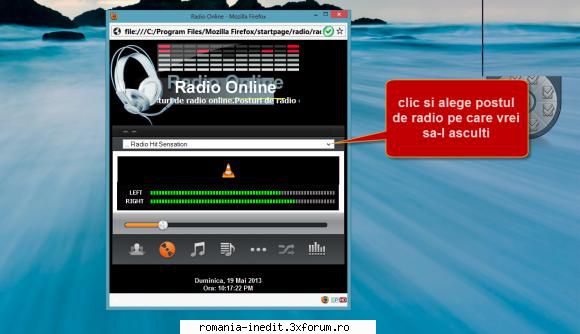pagina de start pentru Firefox - radio din pagina de start este intr-o pagina - Freeware & Open Source