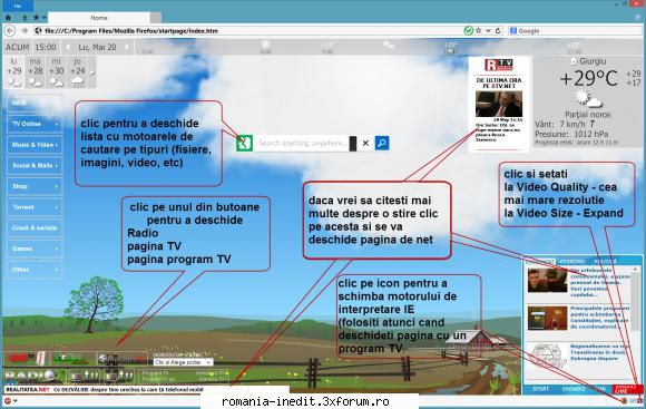 pagina de start pentru Firefox - pagina de start pentru intalare veti gasi - Freeware & Open Source