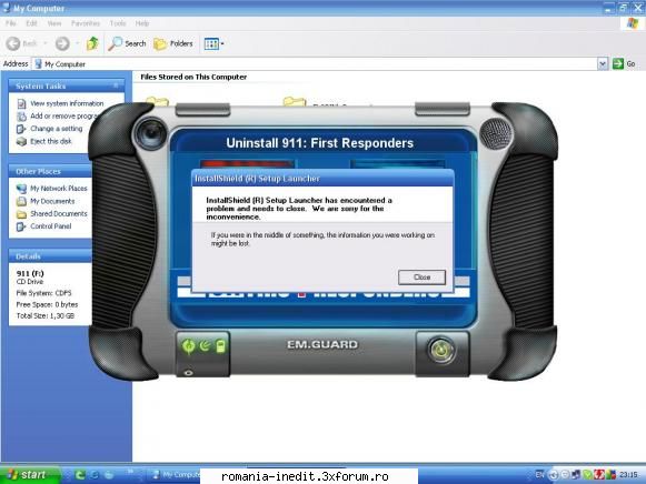 problema 911 first repondre - scuze de dublupost asta imi apare cand incerc sa - Tech Support