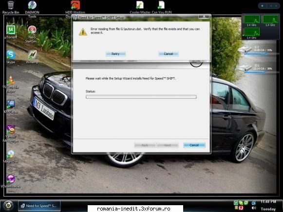 problema NFS Shift - ce drk sa ii fac ???nu vrea de loc sa se - Tech Support