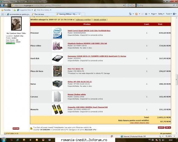 recomandare pc pentru jocuri - Later Edit: asa ceva recomand - Off Topic