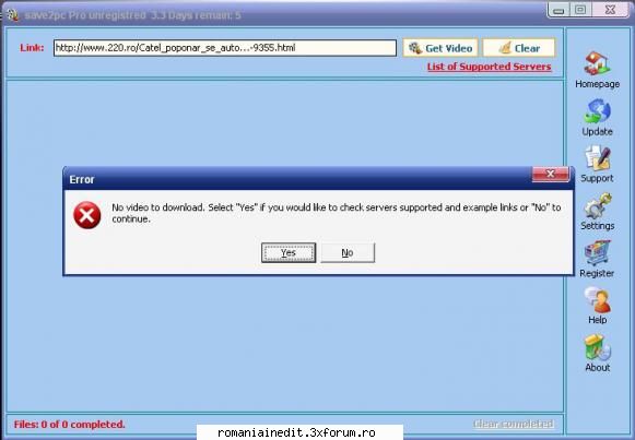 salvare - astai cel de al doilea - Tech Support