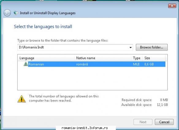 schimbare de limba - Nu pot sa instalez pack-ul - Tech Support