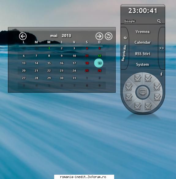 teme XWidget - detalii calendar - Freeware & Open Source